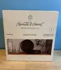 Hearth & Hand With Magnolia Matte Black Stoneware 8.5” Salad Pates New