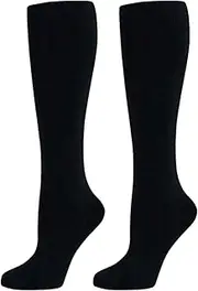 [ShopMCR] 3 Pairs Unisex Kids Boys Girls Back to School Socks Premium Knee High Cotton Rich Plain Daily Wear Children Socks