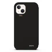 EFM iPhone 13 (6.1") Miami Leather Wallet Case Armour with D3O - Smoke Black