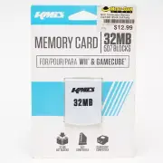 KMD 32MB (507 Blocks) Memory Card for Nintendo Wii & Gamecube Consoles