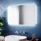 Bathroom LED Mirror Touch Button Energy Saving Wall Mounted Rectangle 700-800mm