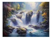 Luxury Waterfall Canvas Print
