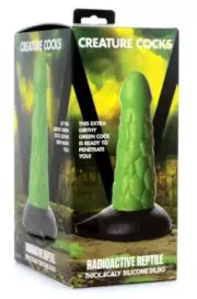 Creature Cocks Radioactive Reptile Thick Scaly Silicone Dildo XR Brands