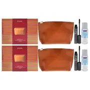 Pupa Milano Vamp! All in One and Two-Phase Make-Up Remover Set - Pack of 2 For Women 3 Pc 0.30oz Vamp! All in One Mascara - 101 Black, 1.69oz Two-Phase Make-Up Remover, Beauty Bag