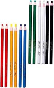 Alasum 12Pcs Peel Off Crayon Pencils Colorful Grease Drawing Markers for Dress Marking Embroidery Craft Projects Easy to Use Convenient and Saving
