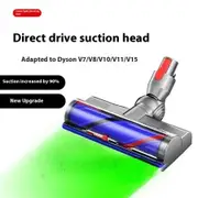 LED Motorhead Dyson Replacement V7 V8 V10 V11 V15 Soft Roller Green Dust Detection Power Brush Vacuum Attachment