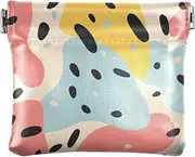 [YXYZRMY] PU Leather Squeeze Coin Purse Skin Leopard Print Blue, Coin Pouch Change Holder for Women Men, Mini Portable Cosmetic Bags for Women, Multi-colored, one size, Multi-style, Multi-colored, one