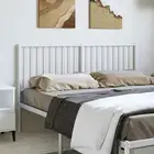 White Metal Headboard for Double Bed 137cm Stylish Design Bedroom Decor
