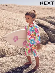 Rainbow Doodle Long Leg Sunsafe Swimsuit (3mths-8yrs) (E77684) | $31 - $35