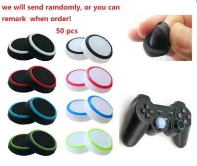 50pcs Analog 360 Controller Thumb Stick Grip Thumbstick Cap Cover for PS4 XBOX