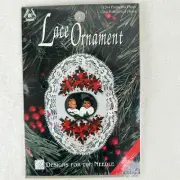 Designs for the Needle Lace Ornament Cross Stitch Kit Poinsettia Photo Kit 1264