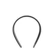 [VALENTINO] Leather VLogo Headband Black