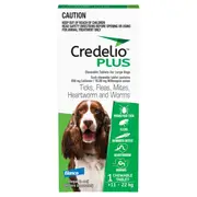 Credelio Plus Chewable Tablets For Large Dogs 11-22kg 1pk