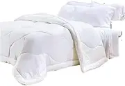 Cloud Comforter - Extra Fluffy King Size Duvet Insert, Lyocell Fabric, Down-Alternative Fill with Corner Tabs(Twin Twin XL)