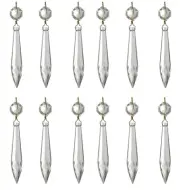 B&P Lamp® 3" (76Mm) Prism, U-Drop, Cry, Antique Brass Pin (12 Pack)