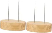 MUCKLILY 2pcs Doll Display Stand Professional Doll Holding Rack for Accessories for Desktop Decoration Home Organization Secure Wide Base for Figures