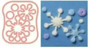 Clover Craft Needle Felting Mould Snow Flake Crystal Design