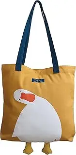 [YiKitHom] Cute Tote Bag Aesthetic for School，Canvas Graphic Tote Bags with Inner Pockets
