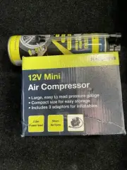 Sakura Mini Air Compressor 12V - Black (SS3602)