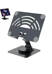 360° Rotation Metal Tablet Phone Holder Stand Foldable Desk Bracket For iPad