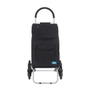 Handy Trolley Black 99cm/40L Foldable Shopping Grocery Bag w/ Climbing Wheels