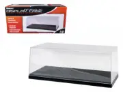 Collectible Display Show Case for 1/18-1/24 Scale Model Cars with Black Plastic