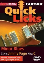 Minor Blues Quick Licks Guitar Lessons Learn Play Jimmy Page Style Video DVD