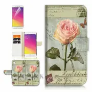 Rose TPU Phone Wallet Case Cover For Samsung Galaxy S22 Plus 5G - 31054