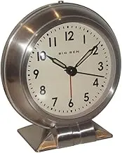 Westclox 90010 Big Ben Classic Alarm Clock (90010A), Silver