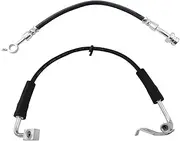 TRQ Brake Hose Set Compatible with 2008-2010 Jeep Wrangler