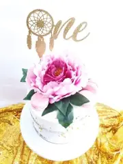 Dream Catcher One first birthday cake topper, MANY COLOURS available