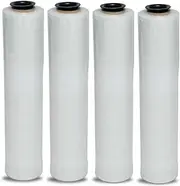 PACIFIC BAGS AUSTRALIA Xcel Hand Pallet Shrink Wrap | Polypropylene Plastic Sheet Roll | Heavy Duty Wrapping Solution | 500mm X 300m | 23um Thickness | Ideal for Storage and Transport | 4 Rolls per Carton | 1 Carton