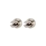 Alno A8750-SN Infinity Bath Glass Shelf Brackets Only Satin Nickel