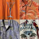 ☮️HIPPIE ONLINE SHOP☮️古著TOMMY BAHAMA 夏威夷衫 刺繡 滿版 男女