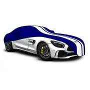 SAAS Premium Car Cover Indoor Extra Large 5.7m Blue With White Stripes