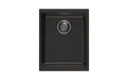 370*460*200mm ACA Carysil Black Single Bowl Granite Top/Flush/Under Mount Kitchen/Laundry Sink
