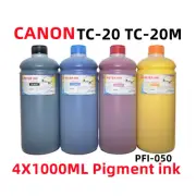 4X1000ML Pigment Ink refills CANON imagePROGRAF TC-20 TC-20M PFI-050