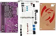 Unassembled DIY Purple Geiger Counter Parts Kit Module Nuclear Radiation Detector with Sound and Light Alarm Function-GTRH