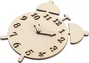 Kisangel DIY Wooden Clock Toy Boys and Girls Educational Clock Preschool Number Toy for Toddlers
