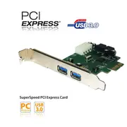 [does not apply] 4 Port USB3.0 PCI-Expresses Card (2 External Port