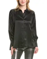 AllSaints Oana Silk-Blend Shirt