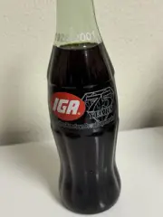 Coca Cola Bottle IGA 75 Years 1926-2001 Commemorative