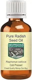 Devprayag Pure Radish Seed Oil (Raphanus sativus) Natural Therapeutic Grade Cold Pressed 30ml (1 oz)