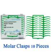 Dental Wax Profile Model Casting Stick Rod Molar Clasps 10 Pieces