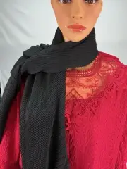 Ampere Creations Crinkle Scarf - Black