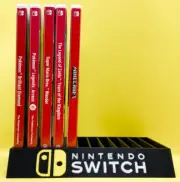 Switch Lite Game Storage Organiser Holder Fits 12 Games Black And Yellow