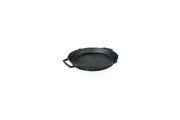 YES4HOMES Cast Iron Fry Paella Pan Pre-Seasoned Barbecue Oven Safe Grill Frypan