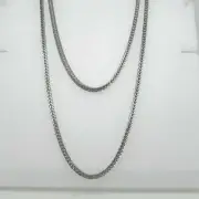 925 Solid Sterling Silver 2.5mm Unisex Franco Link Chain
