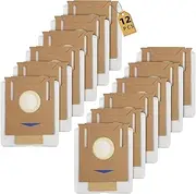 [Ucoolbe] 12 Pack Vacuum Dust Bags for Yeedi K781+ Vac Station, 2.5L Auto-Empty Replacement Bag Fit ECOVACS Deebot OZMO T8 AIVI Max and N8 Pro+ Robot Cleaner