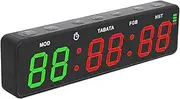 Gym Timer, Portable Gym Timer Clock, Magnetic Rechargeable Workout Interval Timer with Powerful Battery, Workout Interval Fitness Digital Timer with Stopwatch for Home Garage